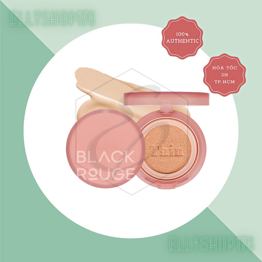 Phấn Nước Black Rouge Thin Layer Velour Cushion VC02 Vanilla 12g